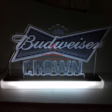 Pantalla de luz de la barra de Budweiser