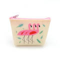 Flamingo style silicone coin purse