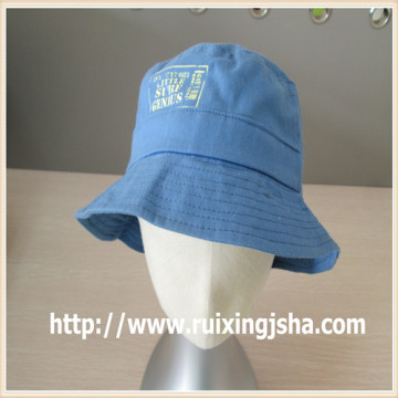 Custom light Blue Jean Washed Bucket Cap and hat