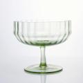 hand blown ripple wine glass champagne saucer