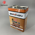 Custom engine oil/lubricants packaging tin can