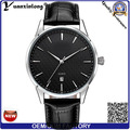 YXL-447 2016 Fashion pas cher prénatale Best-seller du poignet Quartz montre cuir véritable Calendrier Date montres hommes