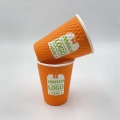 Tasses en papier de revêtement aqua compostable