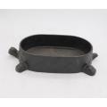 Cast iron fry pan skillet