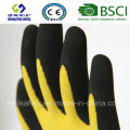 Guantes de látex, guantes de trabajo de seguridad de acabado de arena (SL-RS301)