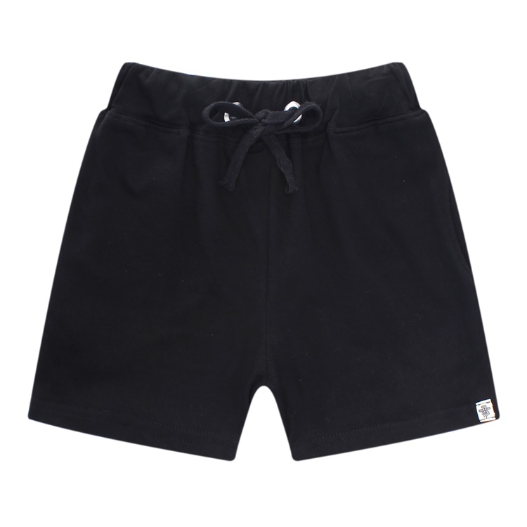 Black Cotton Shorts