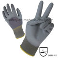 Nylon Work Glove with Knuckle Dipped PU (PN8009)