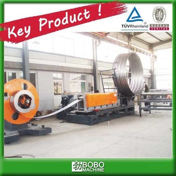 Corrugated steel pipe making machine