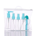 30ml 50ml fine mist spray hand sanitizer holder clear baby travel soap bottle with PVC zipper bag