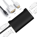 HUB USB 7-EN-1 Tipo-C A HDMI / 3USB3.0 / PD / VGA / LAN para computadora portátil