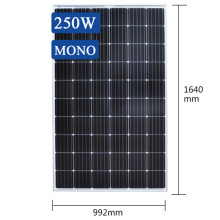 Panneau de cellule d&#39;énergie solaire noire 250 W