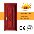 Front Fancy Teak Wood Door, Wood Carving Design (SC-W094)