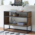 Horizontal Wood Bookcase metal frame design