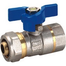 Sheath of Aluminum - Plastic Pipe Ball Valve with Butterfly (YD-1044)