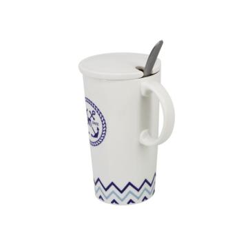 Nautical Pattern Ceramic Cup For Sale