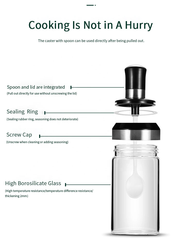 Clear Seasoning Salt Bottle