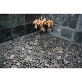 Polished Natural Meshwork Stone pebble tile