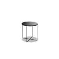 Redondo sidetable em cor preta