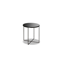 Round side table in black color