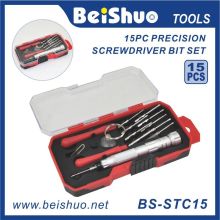 15 PCS S2 liga de aço Screwdriver bit set