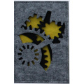 Gear shape Cutout Felt file  holder