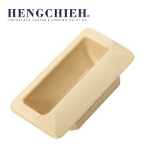 Beige Plastic Flush Pull Handle