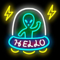 ALIEN NEON SIGN LIGHT