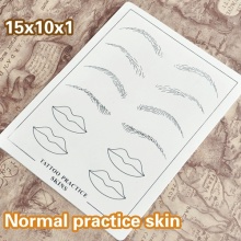 Permanent makeup tattoo practice skin