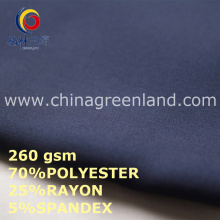 Poliéster Rayon Spandex tecido para roupas têxteis (GLLML444)