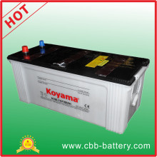 Boa qualidade JIS 180ah 12V carga seca Heavy Duty Truck Battery N180