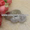 Antique Silver Mirror Charms Pendentifs Drop 10 * 27MM