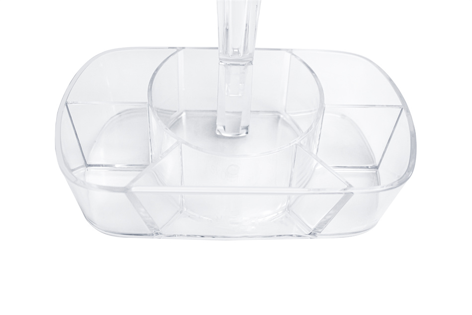 Clear Cosmetic Organizer with Mirror