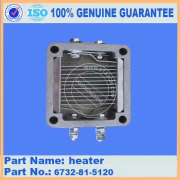 heater 6732-81-5120 excavator komatsu engine parts
