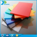 Cheap honeycomb hollow for roof china Manufacturer multiwall colorful ge price 100% lexan 20mm polycarbonate sheet