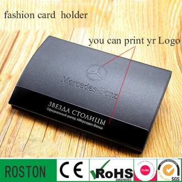 Fashion Card Holder with Leather for Christmas Gift