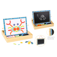 Wooden Large Educational Toys with Drawing Board