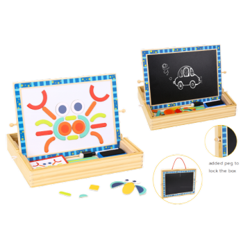 Wooden Large Educational Toys with Drawing Board