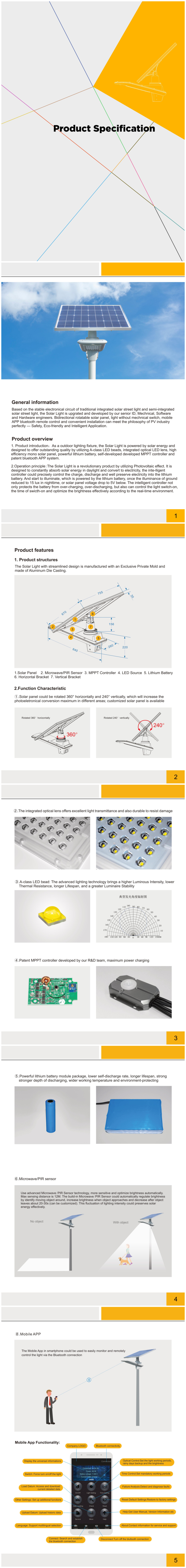 60W led street light