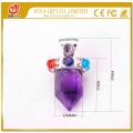 Crystal stone Healing Pointed Chakra Pendants Hexagonal Gemstones Quartz Bullet Shape Women Girls Gift