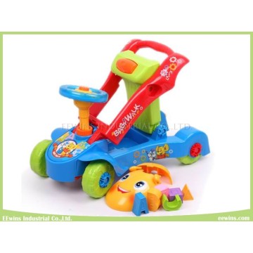 Juguetes multifuncionales 4 ruedas paseo en coche juguetes educativos Baby Walker