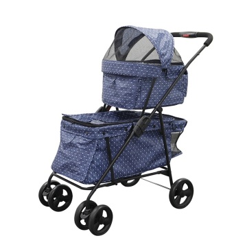 Hot Selling Double Decks Pet Carrier Stroller