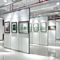 Frame surface office partition walls with doors