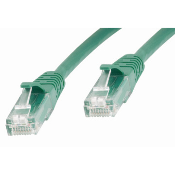 Cat5e 24awg U/UTP 15m green PVC jacket copper/cca patch cord