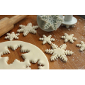 snowflake pattern stamper embossing cookie press cutter