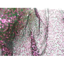 POLY MESH AVEC BRODERIE DE SEQUIN 3MM 50 52 "