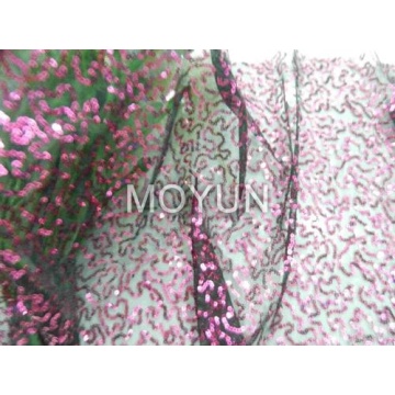 POLY MESH AVEC BRODERIE DE SEQUIN 3MM 50 52 "