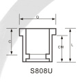 ASTM SCH80 UPVC Reducing Bush Dark Grey Color