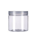 Plastic pet food grade clear plastic round jar