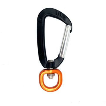 Les coiffures de carabiner Watower 4kn avec boucle pivotante 91 * 38 mm