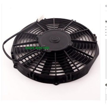 12inch Universal Slim Car Radiators Ventilador elétrico Ventilador Fãs Preto